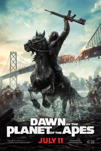 Dawn of the Planet of the Apes (3D) movie poster