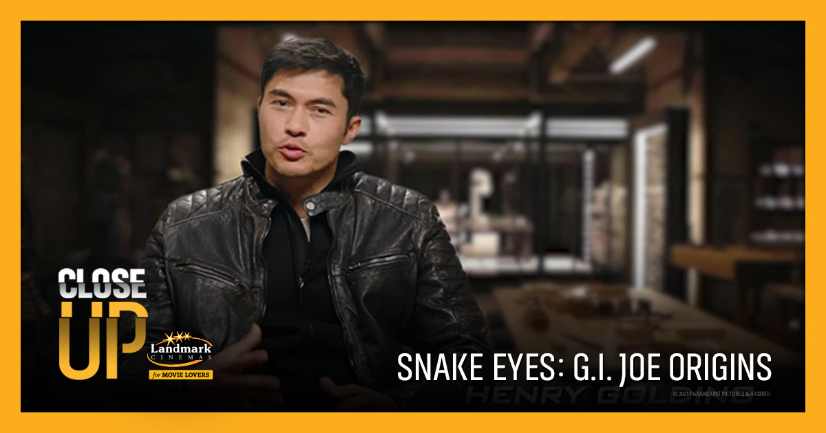 Snake Eyes G.I. Joe Origins Close Up Landmark Cinemas