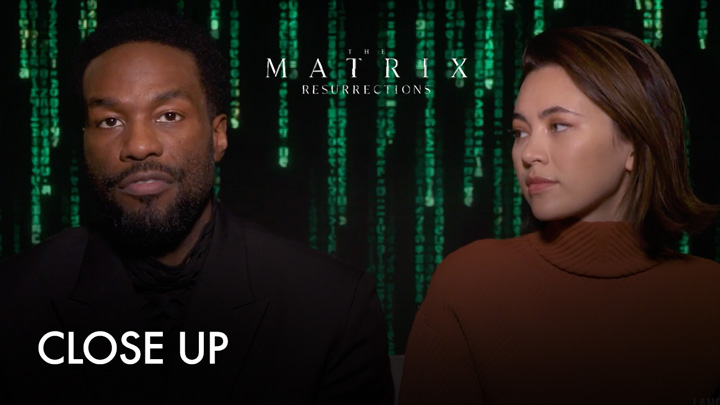 teaser image - The Matrix Resurrections Morpheus/Bugs Close Up