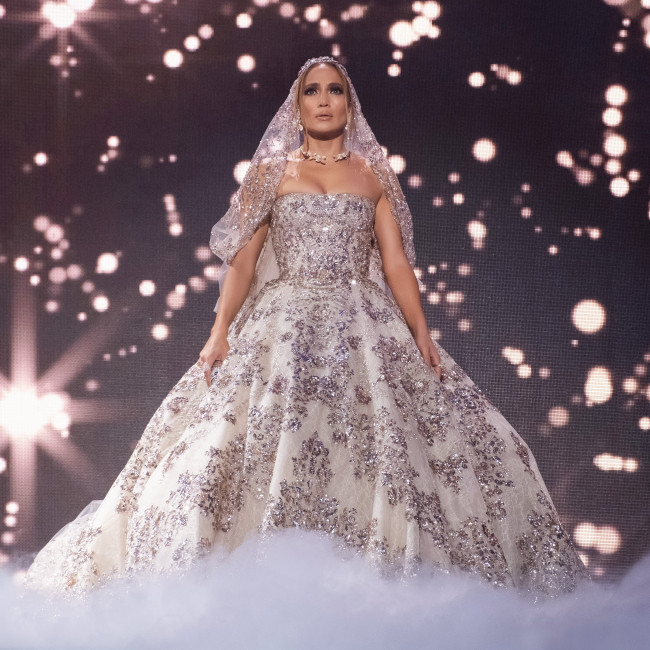 Jennifer Lopez wore 95lb gown in Marry Me