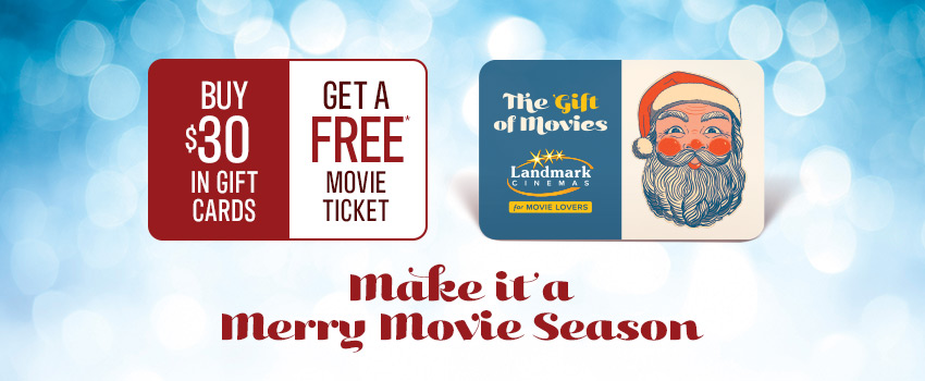 Buy $30 in Gift Cards, Get a FREE* Movie Ticket image