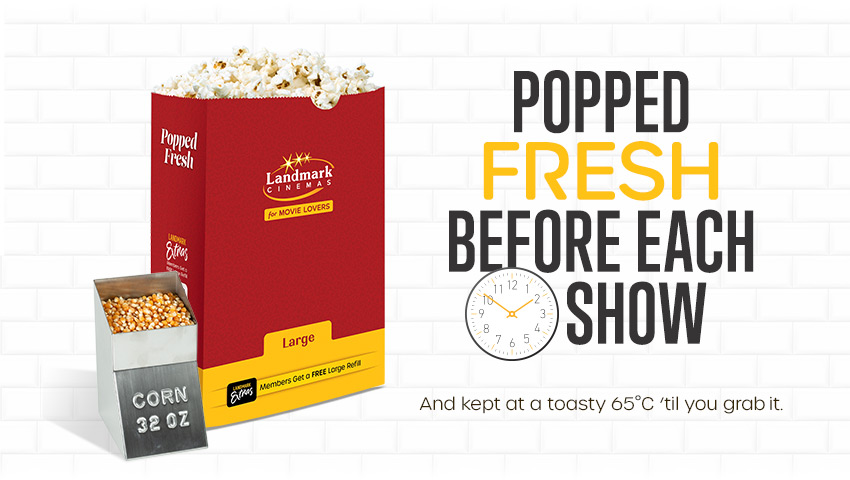 Popped Fresh Popcorn