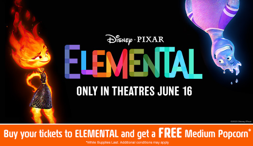 Disney and Pixar’s ELEMENTAL Free Popcorn Offer 