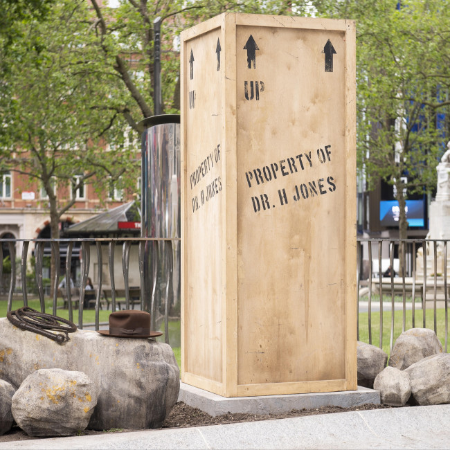 Indiana Jones immortalised with bronze Leicester Square statue