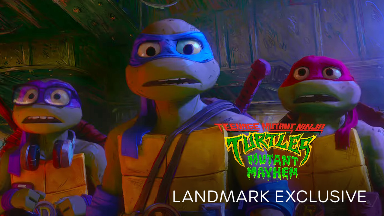 teaser image - Teenage Mutant Ninja Turtles: Mutant Mayhem Landmark Exclusive with Seth Rogen