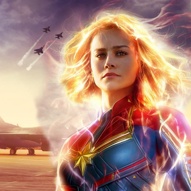 Captain Marvel Movie Brie Larson 8K iPhone Wallpapers Free Download