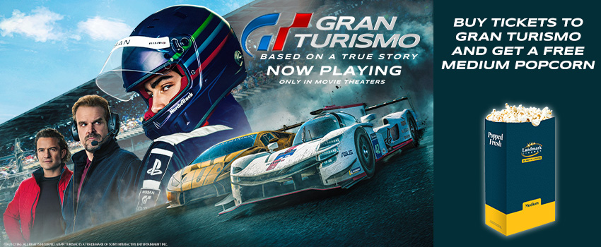 GRAN TURISMO Free Popcorn Offer image