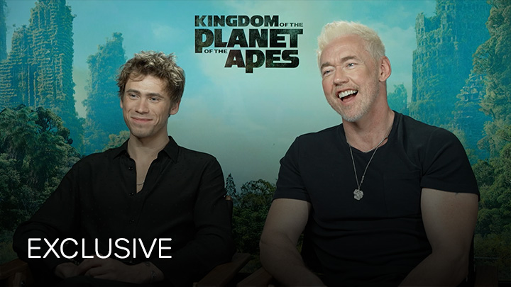teaser image - Kingdom of the Planet of the Apes - Owen Teague and Kevin Durand Interview 