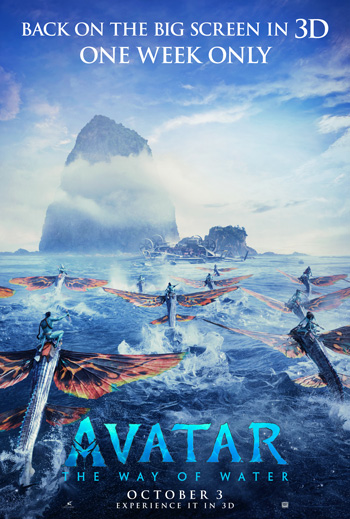 Avatar The Way of Water Re-release poster