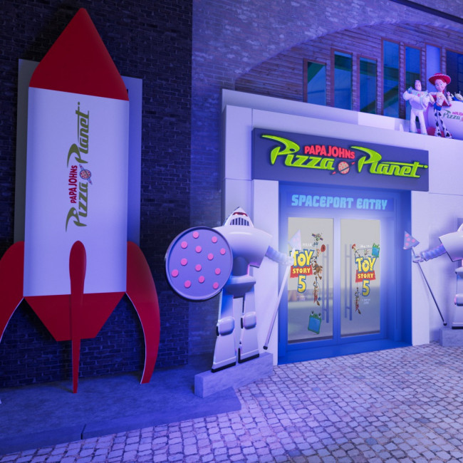 Papa Johns Pizza Planet pop-ups launching around the world for Toy Story 5